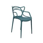Kit 2 Cadeiras Polipropileno Alegra Espresso Móveis Verde Java