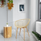 Kit 2 Cadeiras Poltrona Clarice Sidera Nest Web C/ Apoio De B