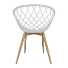 Kit 2 Cadeiras Poltrona Clarice Sidera Nest Web C/ Apoio De B