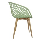 Kit 2 Cadeiras Poltrona Clarice Sidera Nest Web C/ Apoio De B