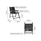 Kit 2 Cadeiras Praia Dobrável Em Madeira Maciça Envernizada C