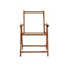 Kit 2 Cadeiras Praia Dobrável Em Madeira Maciça Envernizada C