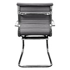 Kit 2 Cadeiras Presidente Esteirinha Baixa Com Base Fixa Preto