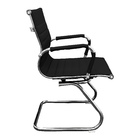 Kit 2 Cadeiras Presidente Esteirinha Baixa Com Base Fixa Preto