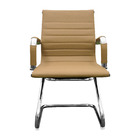 Kit 2 Cadeiras Presidente Esteirinha Baixa Com Base Fixa Preto