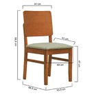 Kit 2 Cadeiras Quéops Madeira Maciça Encosto Anatômico Assent