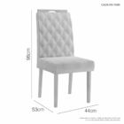 Kit 2 Cadeiras Rubi Candian Jcm Movelaria Cinamomo-linho 2903