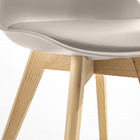 Kit 2 Cadeiras Saarinen Wood Com Estofamento Várias Cores (br