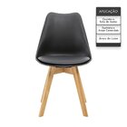 Kit 2 Cadeiras Saarinen Wood Com Estofamento Várias Cores - P