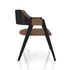 Kit 2 Cadeiras Sala De Jantar E Jogos Carteados Madeira Maciç