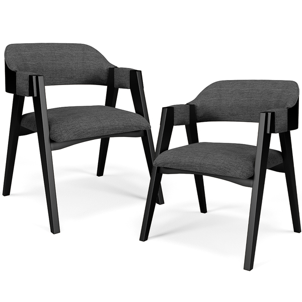 Kit 2 Cadeiras Sala De Jantar Estar Living Estofada Suran L02