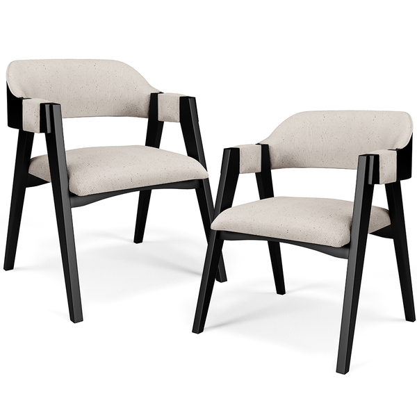 Kit 2 Cadeiras Sala De Jantar Estar Living Estofada Suran L02