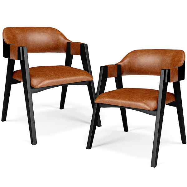 Kit 2 Cadeiras Sala De Jantar Estar Living Estofada Suran L02