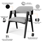 Kit 2 Cadeiras Sala De Jantar Estar Living Estofada Suran L02