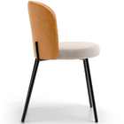 Kit 2 Cadeiras Sala De Jantar Estofada Gavi L02 Couríssimo Wh