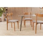 Kit 2 Cadeiras Sala De Jantar Linho Aurora Bege/nature