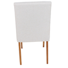 Kit 2 Cadeiras Sala De Jantar Monica Linho Cinza Moderna