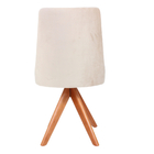 Kit 2 Cadeiras Sala De Jantar Paula Veludo Bege Moderna