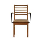 Kit 2 Cadeiras Savana Com Braços Madeira Maciça Encosto Ripad