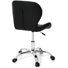 Kit 2 Cadeiras Slim Office Estofada Base Giratória Cromada -