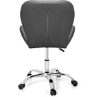 Kit 2 Cadeiras Slim Office Estofada Base Giratória Cromada -