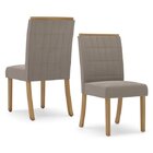 Kit 2 Cadeiras Tauá Móveis Henn Nature/bege