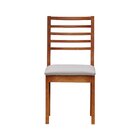 Kit 2 Cadeiras Tiê Madeira Maciça Encosto Ripado Assento Esto