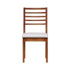 Kit 2 Cadeiras Tiê Madeira Maciça Encosto Ripado Assento Esto