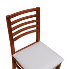 Kit 2 Cadeiras Tiê Madeira Maciça Encosto Ripado Assento Esto