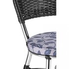 Kit 2 Cadeiras Top Novabras Cromada/floral Azul