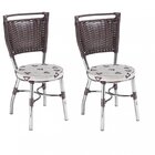 Kit 2 Cadeiras Top Novabras Cromado/bege