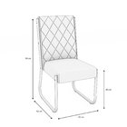 Kit 2 Cadeiras Toronto De Metal Sala De Jantar Preto Fosco/be