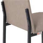 Kit 2 Cadeiras Tubo E Assento Linho Dubai Preto/bege