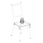 Kit 2 Cadeiras Tubo Preto/prata