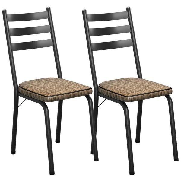 Kit 2 Cadeiras Tubular Europa 118 Preto Artef