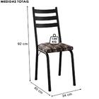 Kit 2 Cadeiras Tubular Europa 118 Preto Artef