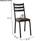 Kit 2 Cadeiras Tubular Europa 118 Preto Artef