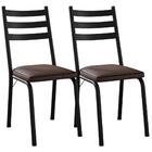 Kit 2 Cadeiras Tubular Europa 118 Preto Artef