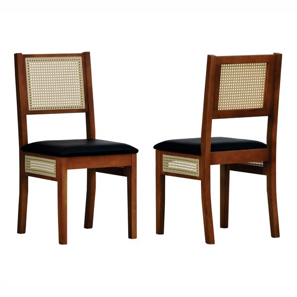 Kit 2 Cadeiras Urban Lateral E Encosto Telinha Natural Assent