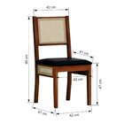 Kit 2 Cadeiras Urban Lateral E Encosto Telinha Natural Assent