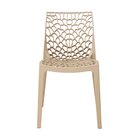 Kit 2 Cadeiras Vazada Em Polipropileno Gruvyer Espresso Móvei