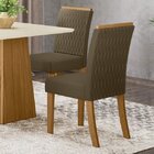 Kit 2 Cadeiras Vega Móveis Henn Nature/bege