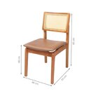 Kit 2 Cadeiras Veneza Madeira Maçica 86cm X 43cm X 55cm Natur