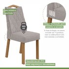 Kit 2 Cadeiras Vênus Móveis Lopas Amêndoa Clean/linho Rustico