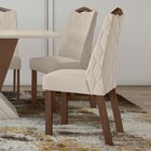 Kit 2 Cadeiras Vênus Móveis Lopas Imbuia Clean/linho Rinzai B