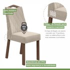 Kit 2 Cadeiras Vênus Móveis Lopas Imbuia Clean/linho Rinzai B