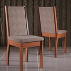 Kit 2 Cadeiras Viena  Cherry/cobre