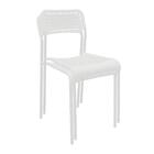 Kit 2 Cadeiras Vilhena Empilhavel Metal E Polipropileno Branc