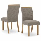 Kit 2 Cadeiras Vita   Nature/bege