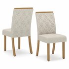 Kit 2 Cadeiras Vita   Nature/linho